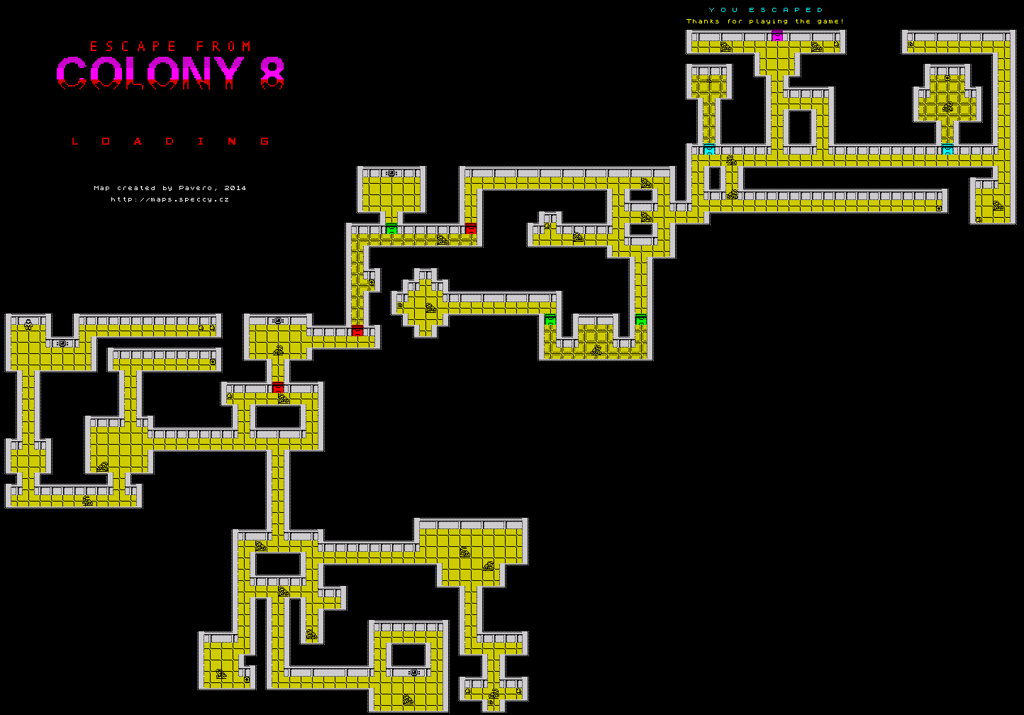 Escape from Colony 8 - The Map