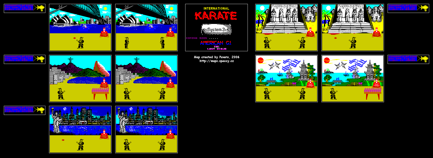 International Karate - The Map
