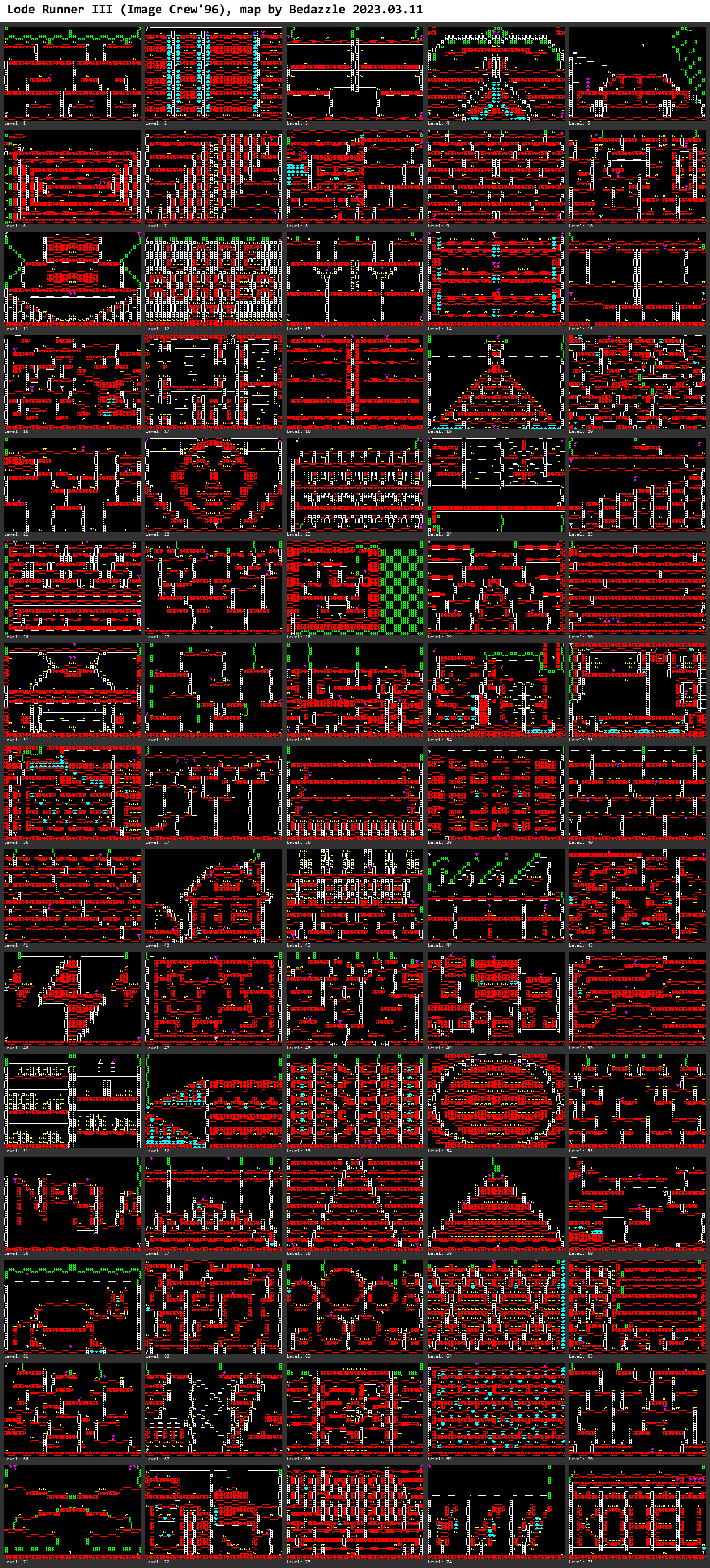 Lode Runner 3 (Image Crew) - The Map