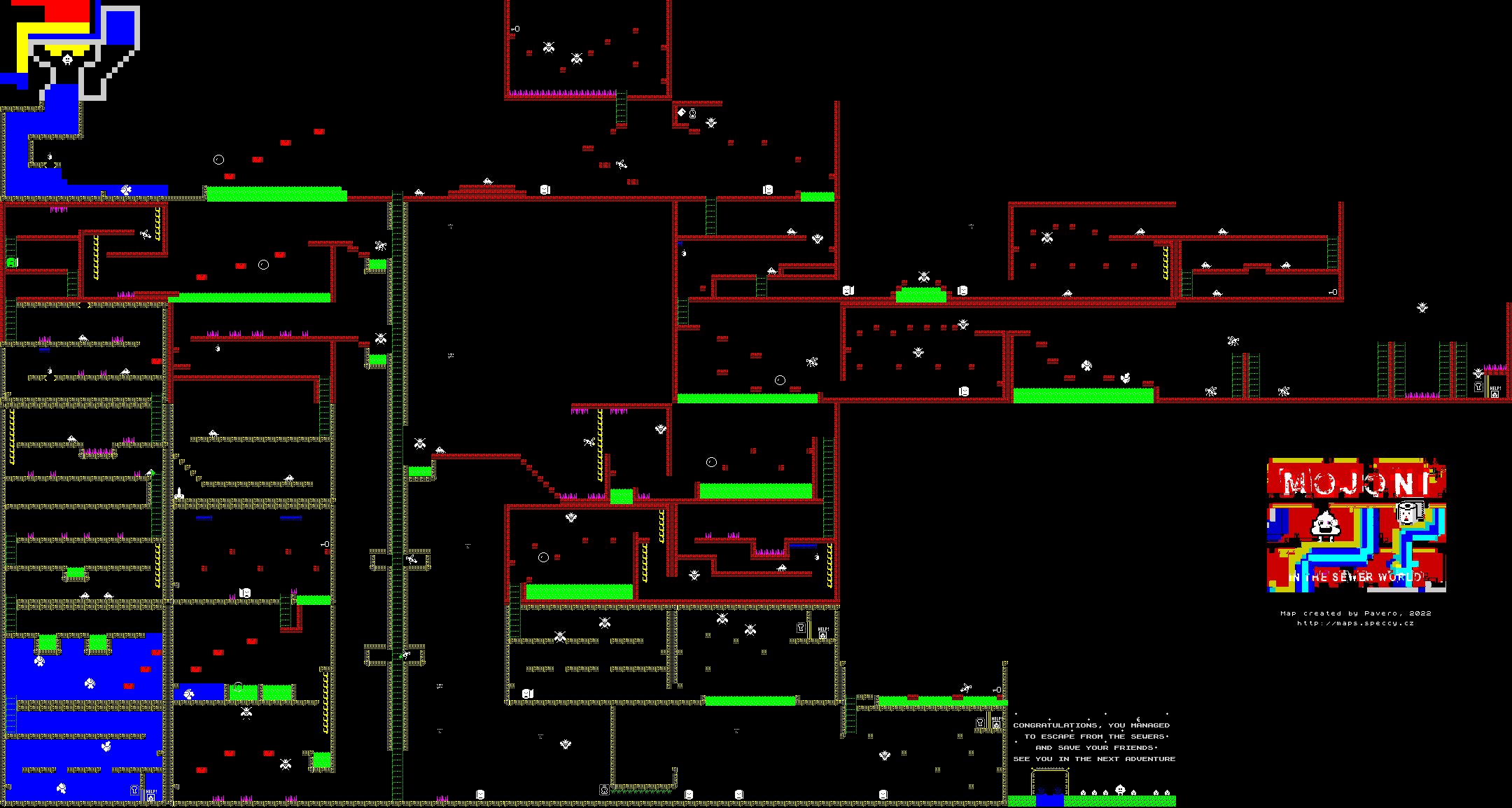 Mojoni in the Sewer World - The Map