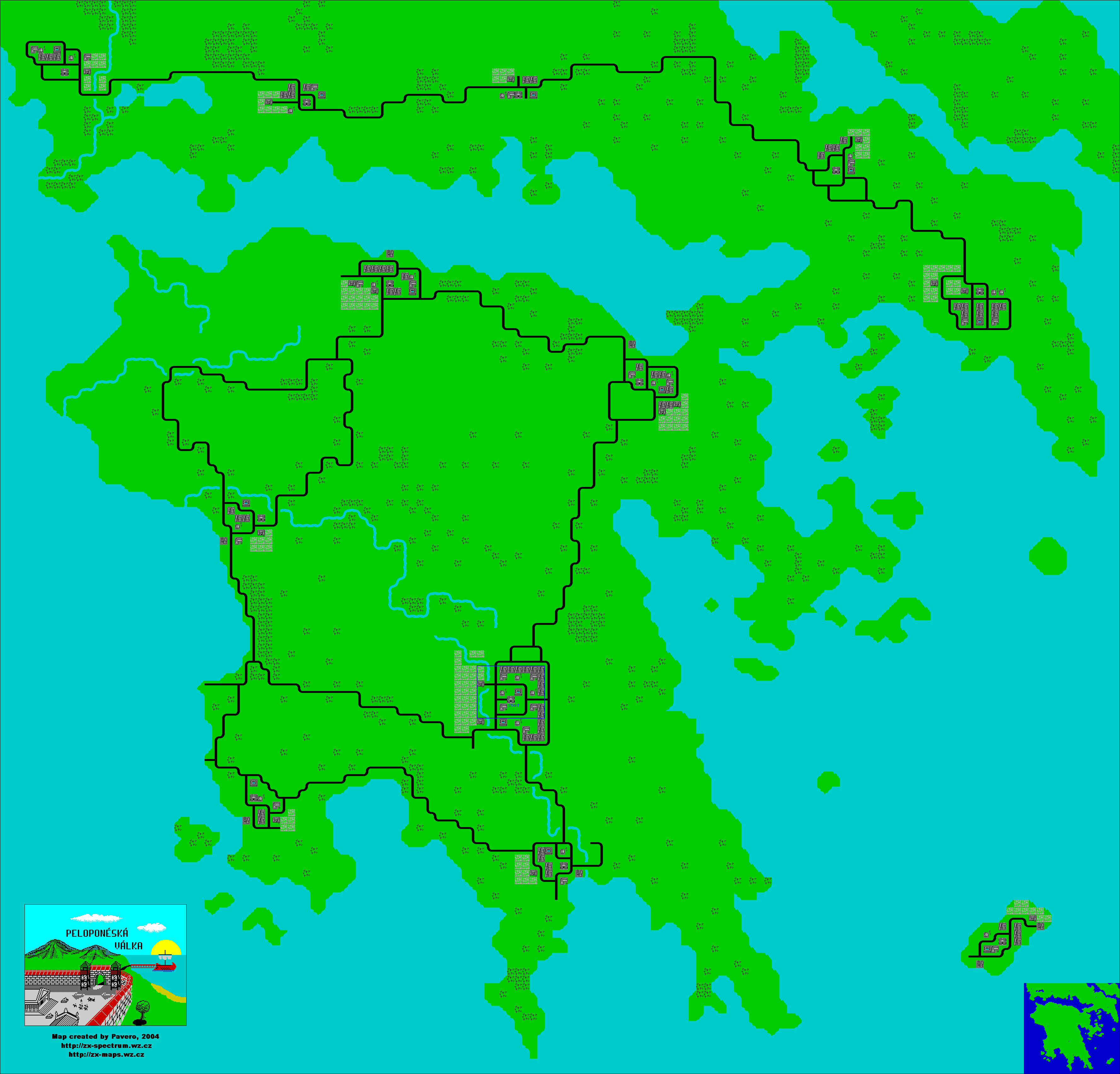 Peloponeska valka - The Map