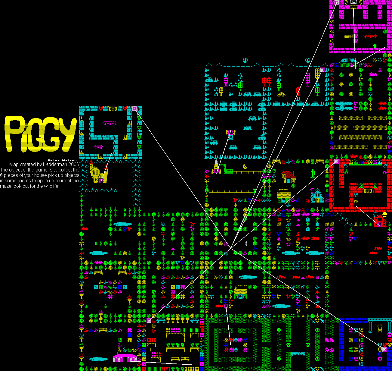 Piggy (Bug-Byte Software) - The Map