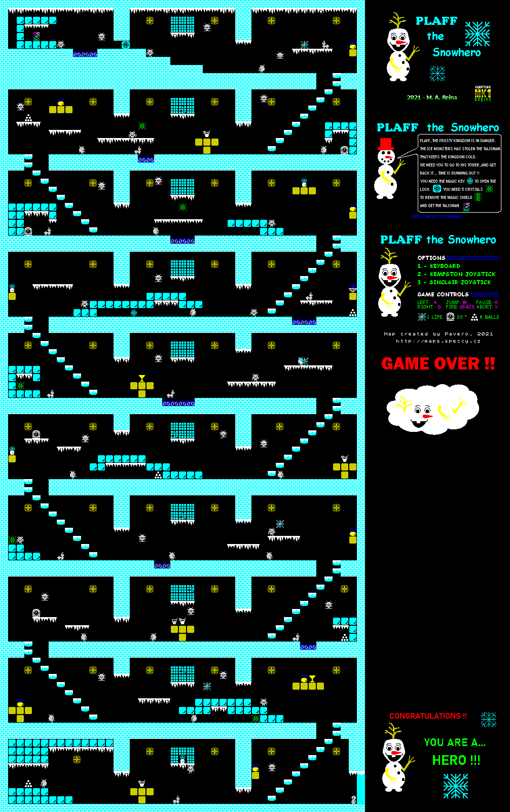 Plaff the Snowhero - The Map