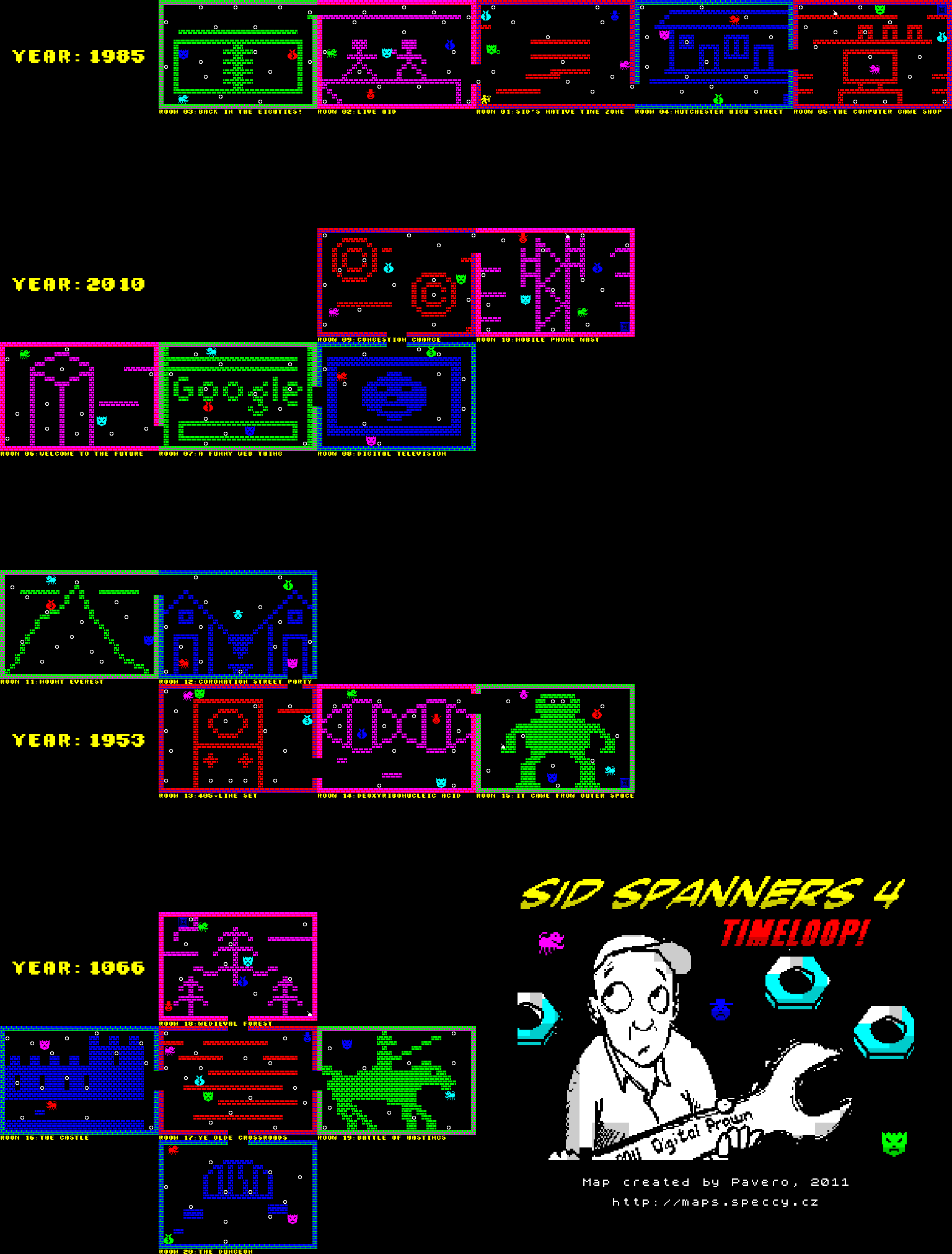Sid Spanners 4 - Timeloop - The Map