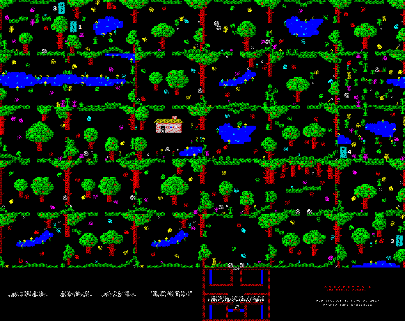 Sorceress 2 - The Mystic Forest - The Map