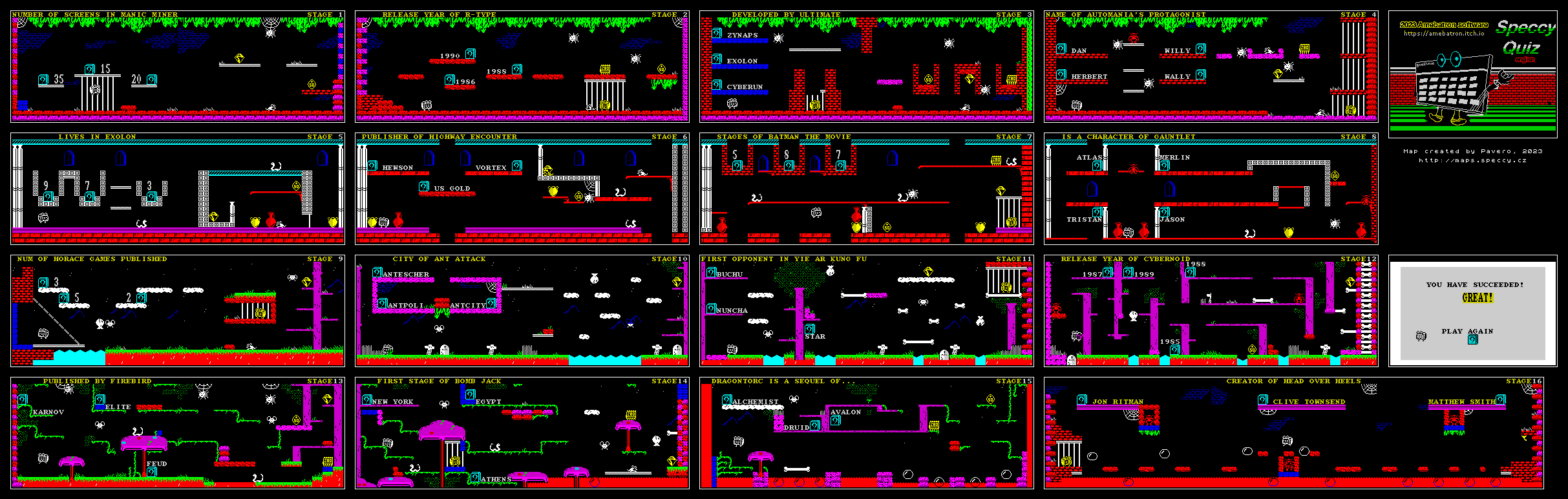 Speccy Quiz - The Map