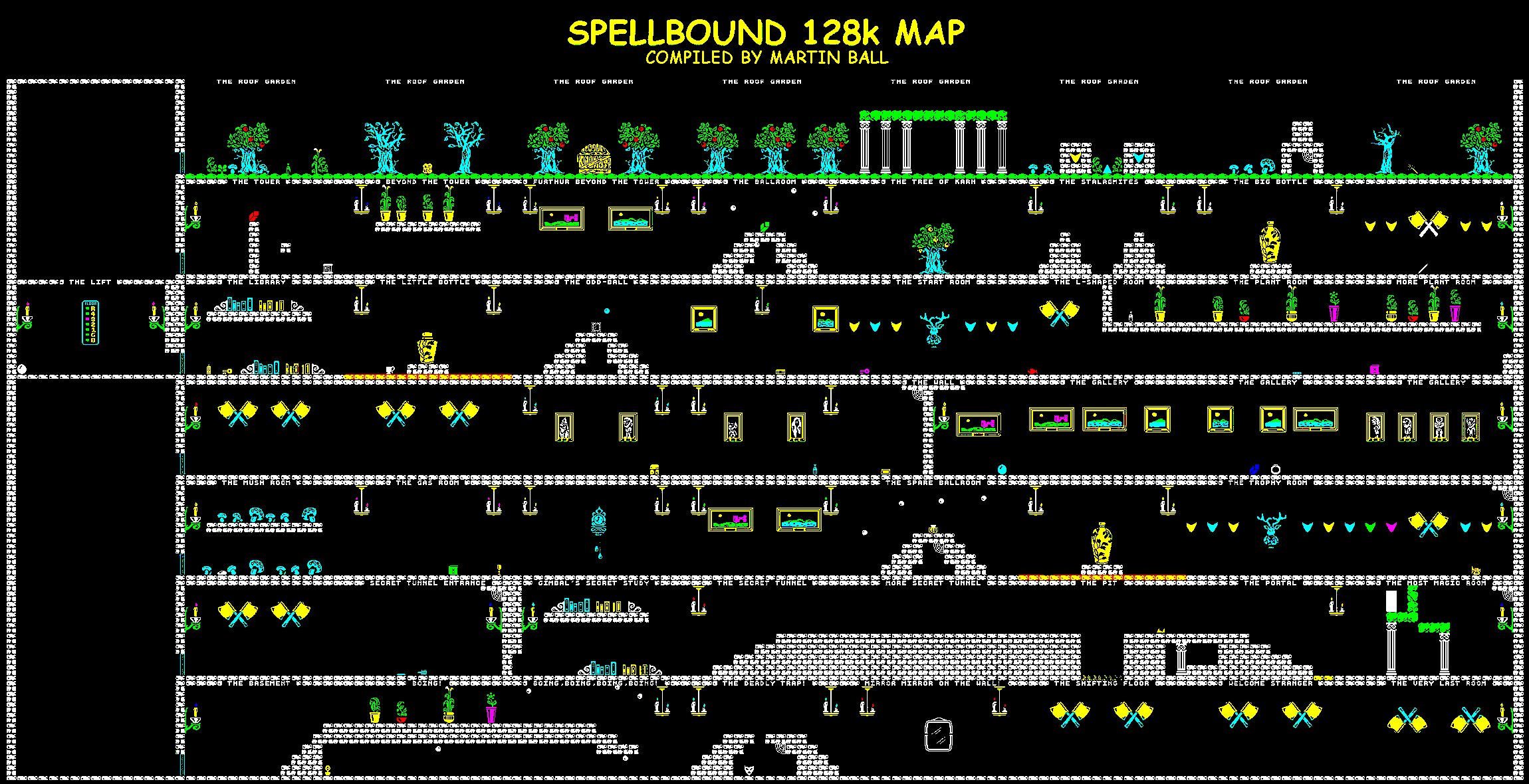 Spellbound 128K - The Map