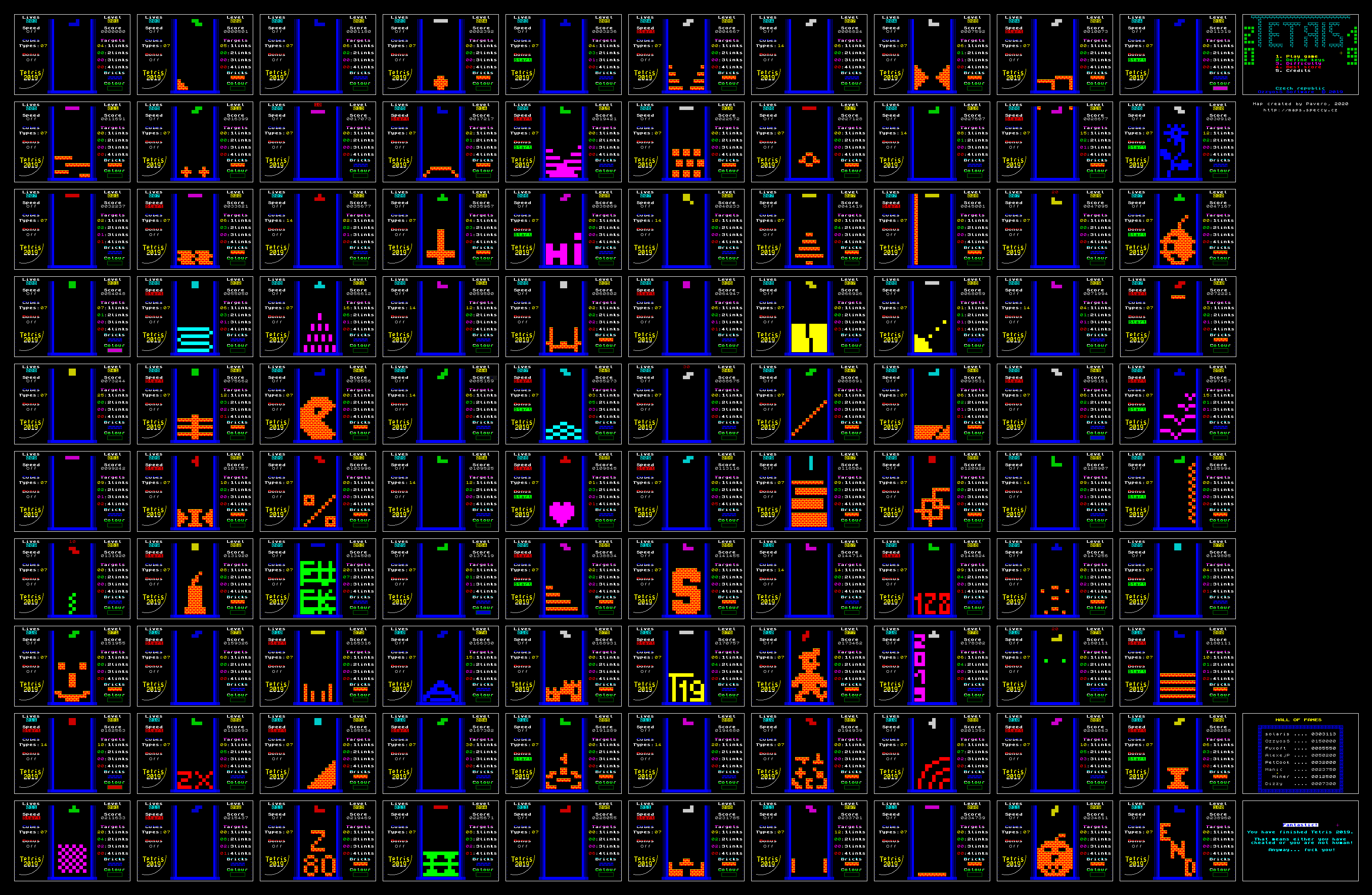 Tetris 2019 - The Map